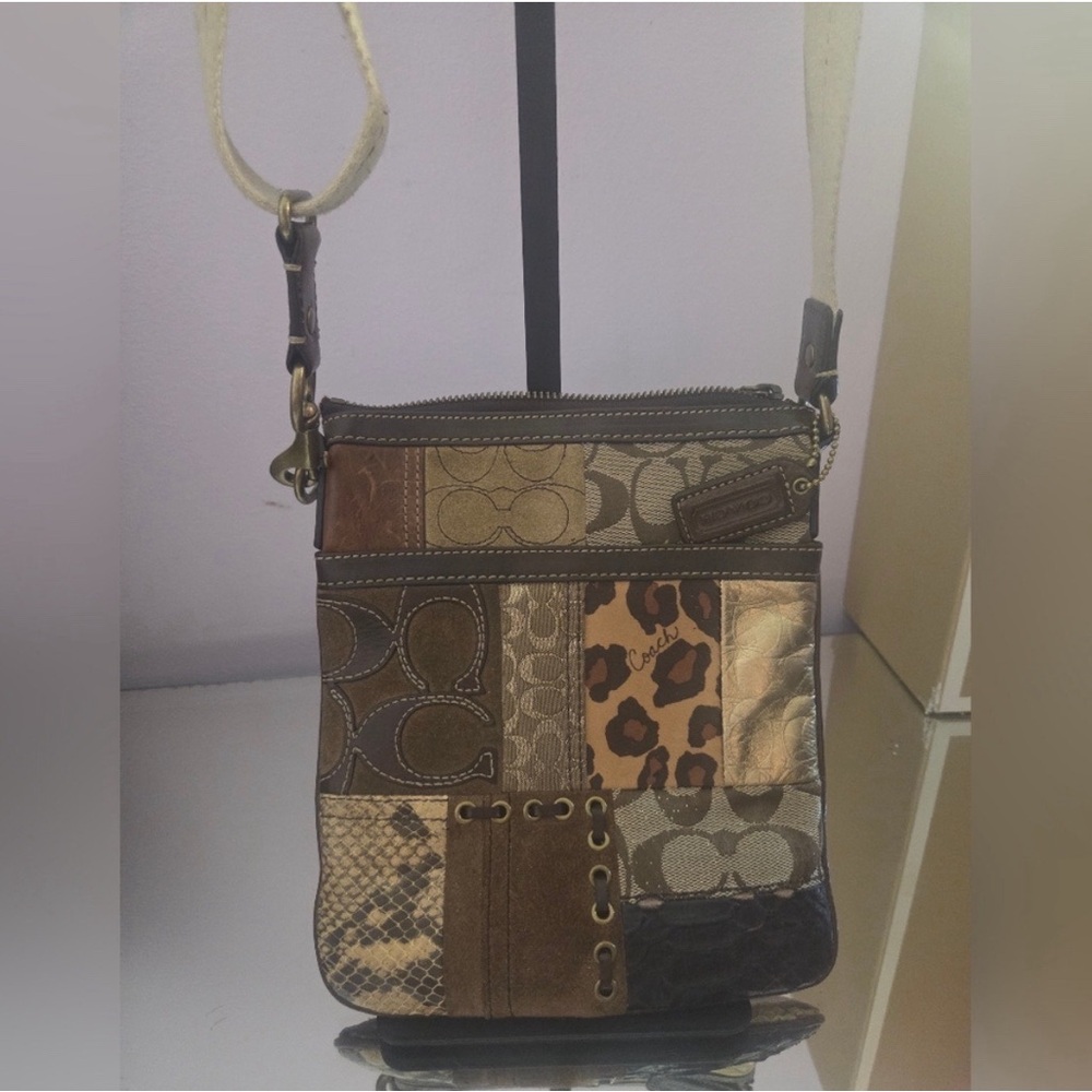 Coach Multicolor Patchwork Crossbody Bag - image 3